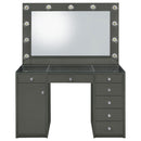  Coaster Furniture Acena 931145 7-Drawer Vanity Set with Lighting - Grey High Gloss IMAGE 3