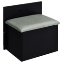  Coaster Furniture Danbury 930209 3-Drawer Makeup Vanity & Stool - Set Black High Gloss IMAGE 10