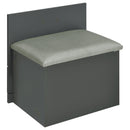  Coaster Furniture Danbury 930210 3-Drawer Makeup Vanity & Stool - Set Grey High Gloss IMAGE 10