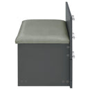  Coaster Furniture Danbury 930210 3-Drawer Makeup Vanity & Stool - Set Grey High Gloss IMAGE 12