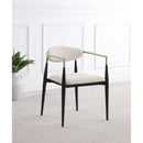  Coaster Furniture Alexis 182692 Fabric Upholstered Dining Arm Chair - Beige IMAGE 8