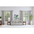  Coaster Furniture Tomkins 509671 Boucle Upholstered Sofa - Light Grey IMAGE 8