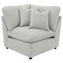  Coaster Furniture Collins 609560P 5 pc Modular Power Reclining Sectional - Grey IMAGE 6