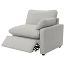  Coaster Furniture Collins 609562P Modular Power Loveseat - Grey IMAGE 6