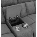  Coaster Furniture Bahrain 609540P 6 pc Modular Power Reclining Sectional - Charcoal IMAGE 11