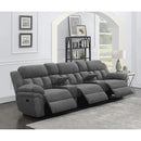  Coaster Furniture Bahrain 609541T 5-piece Upholstered Home Theater Seating - Charcoal IMAGE 13