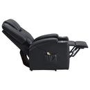  Coaster Furniture Armstrong 609475P Upholstered Power Lift Massage Recliner - Black IMAGE 7
