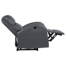  Coaster Furniture Grant 601499P Upholstered Power Recliner Chair - Grey IMAGE 6