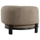  Coaster Furniture Lawler 903170 Upholstered Barrel Back Accent Chair - Mushroom IMAGE 7