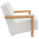  Coaster Furniture Fitzroy 903094 Boucle Upholstered Accent Arm Chair - Ivory IMAGE 7