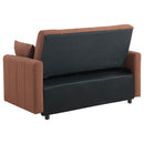  Coaster Furniture Portland 350145 Boucle Upholstered Sleeper Sofa Bed - Copper IMAGE 7