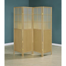  Coaster Furniture Edwards 960123 4-Panel Room Divider Folding Shoji Screen - Natural IMAGE 5