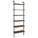 Coaster Furniture Owens 980072 96-inch 6-shelf Wall Bookshelf - Walnut IMAGE 1