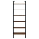  Coaster Furniture Owens 980072 96-inch 6-shelf Wall Bookshelf - Walnut IMAGE 2