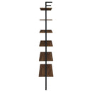  Coaster Furniture Owens 980072 96-inch 6-shelf Wall Bookshelf - Walnut IMAGE 4