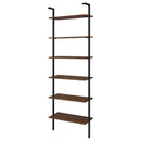  Coaster Furniture Owens 980072 96-inch 6-shelf Wall Bookshelf - Walnut IMAGE 7