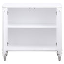  Coaster Furniture Cardella 950411 2-door Mandala Accent Cabinet - Distressed White IMAGE 3