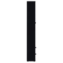 Coaster Furniture Hawthorne 953478 4-shelf Glass Door Cabinet with Drawers - Black IMAGE 8
