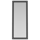  Coaster Furniture Windrose 960962 28 x 67 Inch Tempered LED Standing Mirror - Black IMAGE 10