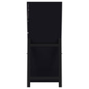  Coaster Furniture Windrose 960962 28 x 67 Inch Tempered LED Standing Mirror - Black IMAGE 14