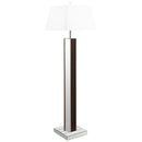  Coaster Furniture Elena 920178 67-inch Square Tapered Mirrored Floor Lamp - Brown IMAGE 1