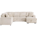  Coaster Furniture Devonshire 501205 Sleeper Sectional Sofa Storage Chaise - Camel IMAGE 5