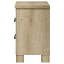  Coaster Furniture Oakglen 225102 2-drawer Nightstand Bedside Table - Weathered Oak IMAGE 5