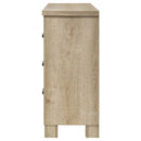  Coaster Furniture Oakglen 225103 6-drawer Dresser - Weathered Oak IMAGE 5