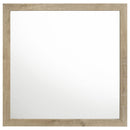  Coaster Furniture Oakglen 225104 Dresser Mirror - Weathered Oak IMAGE 3