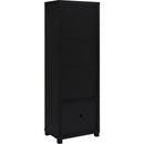  Coaster Furniture Jupiter 736303-SET 3-piece Entertainment Center 79-inch TV Stand - Black IMAGE 14