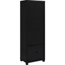  Coaster Furniture Jupiter 736303-SET 3-piece Entertainment Center 79-inch TV Stand - Black IMAGE 14