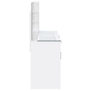  Coaster Furniture Flora 930218 2-drawer Vanity Set with LED Mirror - White High Gloss IMAGE 12