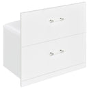  Coaster Furniture Flora 930218 2-drawer Vanity Set with LED Mirror - White High Gloss IMAGE 16
