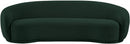 Meridian Hyde 89.5" Green Boucle Fabric Upholstered Sofa