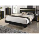  Color_Black/gold  Size_Full  -- Lillestrom FM7217BK-F-BED Full Bed IMAGE 1