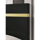  Color_Black/gold  Size_Twin  -- Lillestrom FM7217BK-T-BED Twin Bed IMAGE 5