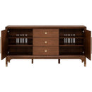  Furniture of America Hepburne FM34000WN-SV Server IMAGE 2