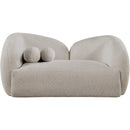  Manufacturer Color_Beige -- Meridian Elowen Stationary Loveseat IMAGE 2