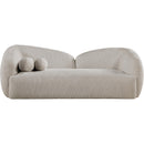  Meridian Elowen 91" Beige Fabric Upholstered Sofa IMAGE 2