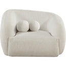  Meridian Elowen Cream Fabric Upholstered Chair IMAGE 2