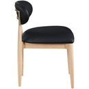  Meridian Riccio Black Vegan Leather Upholstered Dining Side Chair IMAGE 3