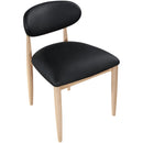  Meridian Riccio Black Vegan Leather Upholstered Dining Side Chair IMAGE 5