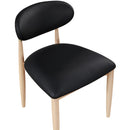  Meridian Riccio Black Vegan Leather Upholstered Dining Side Chair IMAGE 6