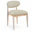  Color_Taupe -- Riccio Taupe Vegan Leather Upholstered Dining Side Chair IMAGE 1