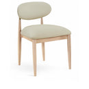  Meridian Riccio Taupe Vegan Leather Upholstered Dining Side Chair IMAGE 1