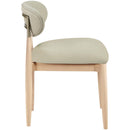  Meridian Riccio Taupe Vegan Leather Upholstered Dining Side Chair IMAGE 3