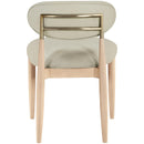  Color_Taupe -- Riccio Taupe Vegan Leather Upholstered Dining Side Chair IMAGE 4