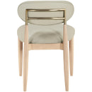 Meridian Riccio Taupe Vegan Leather Upholstered Dining Side Chair IMAGE 4