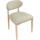  Meridian Riccio Taupe Vegan Leather Upholstered Dining Side Chair IMAGE 5