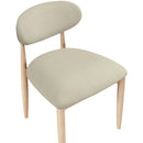  Color_Taupe -- Riccio Taupe Vegan Leather Upholstered Dining Side Chair IMAGE 6